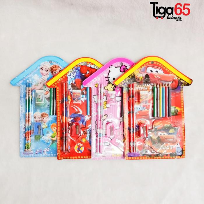 Gambar Stationary set 8877 / alat tulis set dari 365belanja undefined Tokopedia