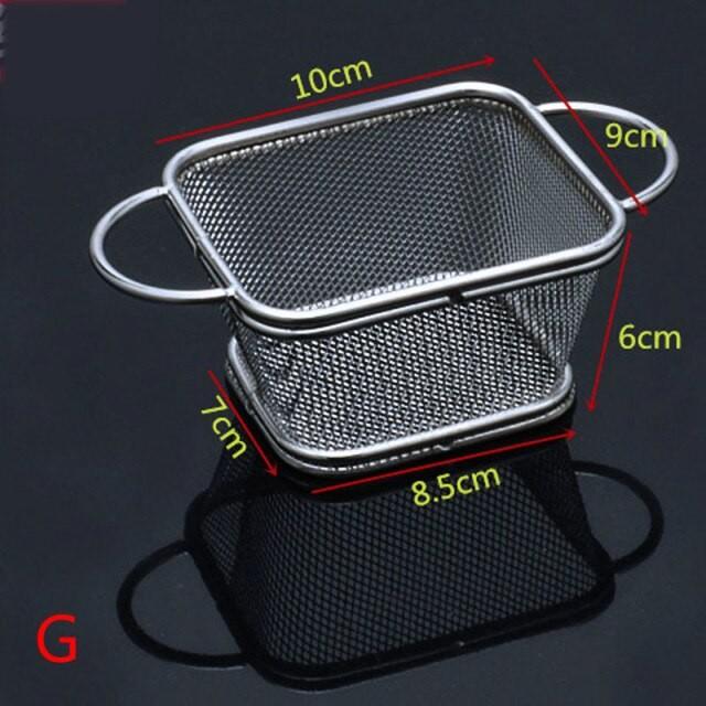 Gambar Mini Fryer Basket French Fries - Keranjang Tempat Saji Kentang Goreng - 2 Handle dari KYKY Kitchenware undefined Tokopedia