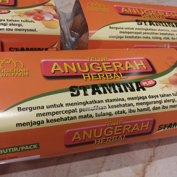 Gambar Telur Omega 3 Anugerah Herbal Stamina Plus per Box Telor Grosir dari Jimmy Auoto Acc undefined Tokopedia