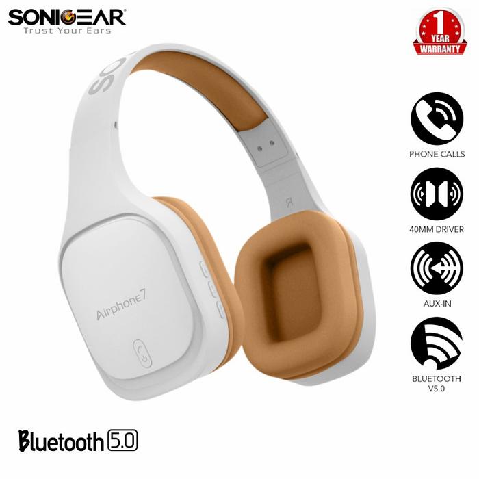 Gambar SonicGear Airphone 7 Bluetooth - gold dari Zohoo undefined Tokopedia