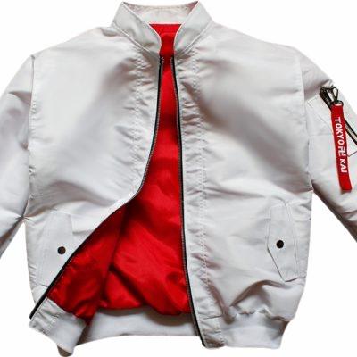 Gambar Outer Pria Jaket Bomber Valhalla Tokyo Revengers Putih Bordir Anti Air - Putih, M dari Busanapriabandung undefined Tokopedia