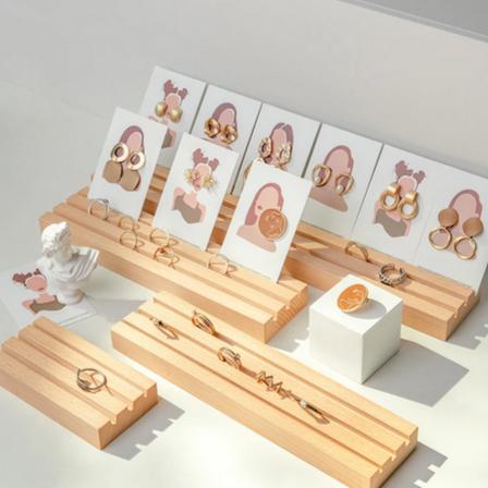 Gambar Tempat Perhiasan Kartu Anting & Cincin Display Aksesoris Holder Stand - S dari Indo Decor undefined Tokopedia