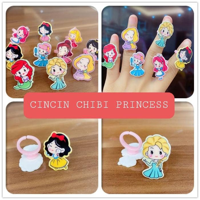 Jual CINCIN CHIBI PRINCESS DISNEY AKSESORIS RING PRINCES IMPOR