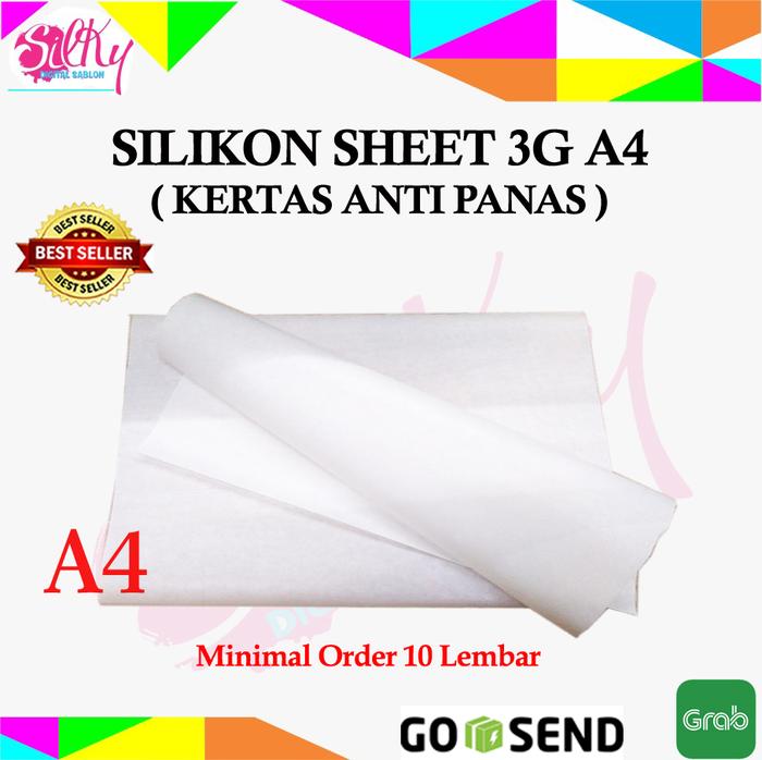 Gambar Kertas Silicone Anti Panas 3G Opaque A4 / Silicone Sheet A4 dari Silky Digital Sablon undefined Tokopedia