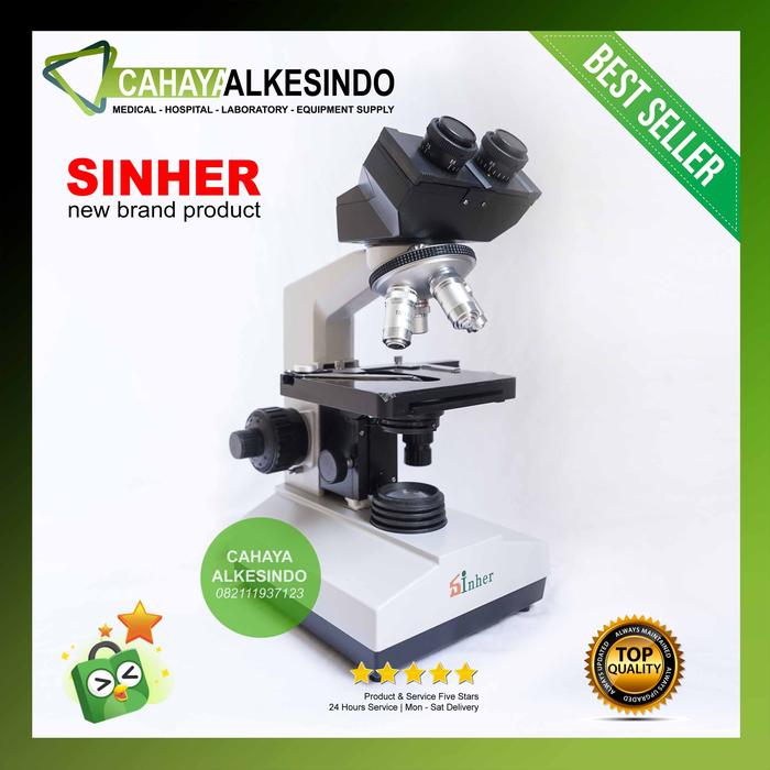 Gambar YAZUMI Mikroskop XSZ 107BN Binokuler | Biological Microscope 107 BN - New Merk SINHER dari Cahaya Alkesindo 24 undefined Tokopedia