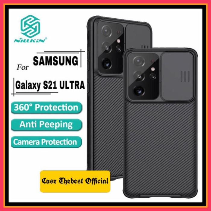 Gambar SAMSUNG GALAXY S21 ULTRA NILLKIN CAMSHIELD PRO ORIGINAL SLIM HARD CASE - Hitam dari Case Thebest Kota Administrasi Jakarta Pusat Tokopedia