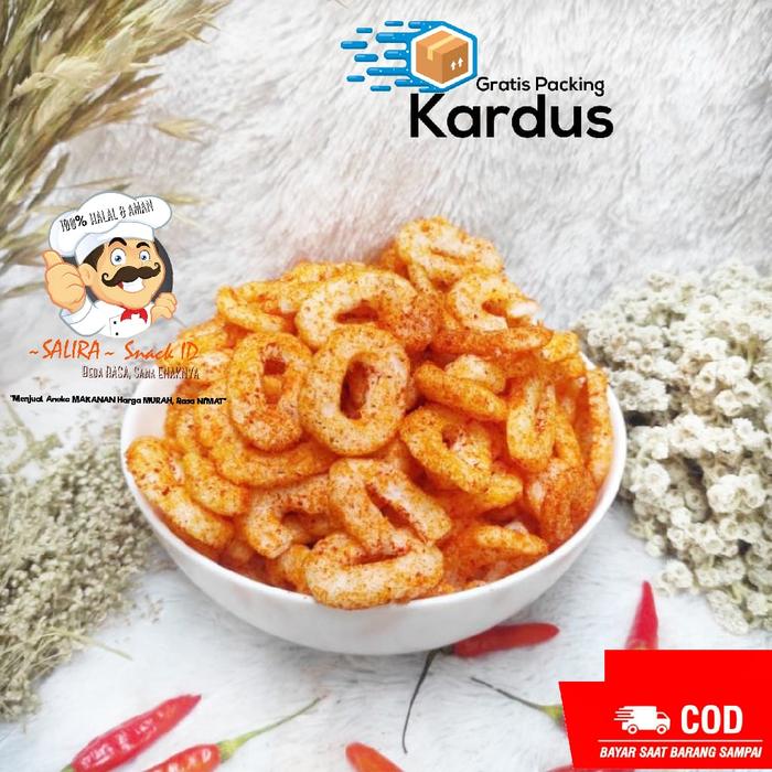 Gambar [COD] SERBA PEDAS 250g | ANEKA MAKANAN SUPER PEDAS jajanan MURAH RASA - RING smax PEDAS dari Salira Snack undefined Tokopedia