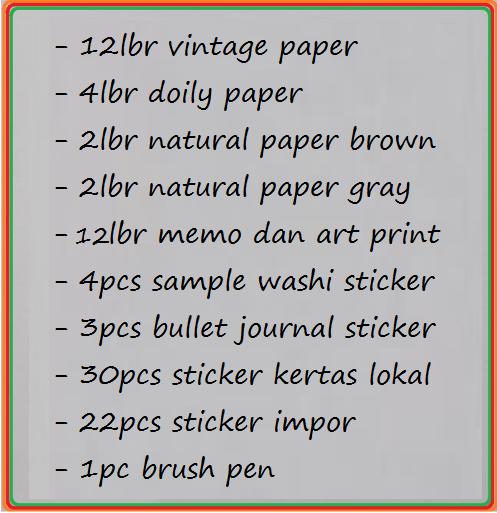 Gambar Ephemera Aesthetic Journal Kit - Set Journal Kit Tema Ephemera - SET B dari JPL CRAFT STORE undefined Tokopedia