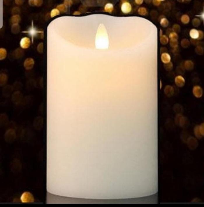 Gambar LILIN LED PUTIH NYALA API BERGOYANG DENGAN WAX ASLI - TINGGI 15 CM dari DASFIDCIA OLSHOP undefined Tokopedia