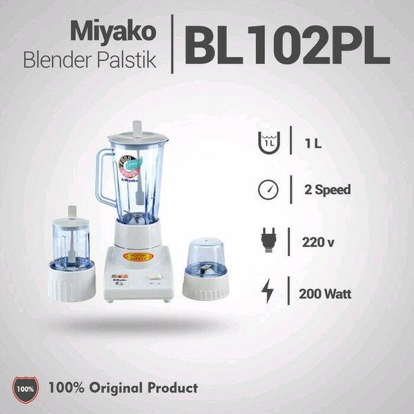 Gambar Miyako Blender Kaca / Plastik BL 102 PL / GS - 3 in 1 ( 1 Liter ) - 102PL - Plastik dari Laris Kebayoran undefined Tokopedia
