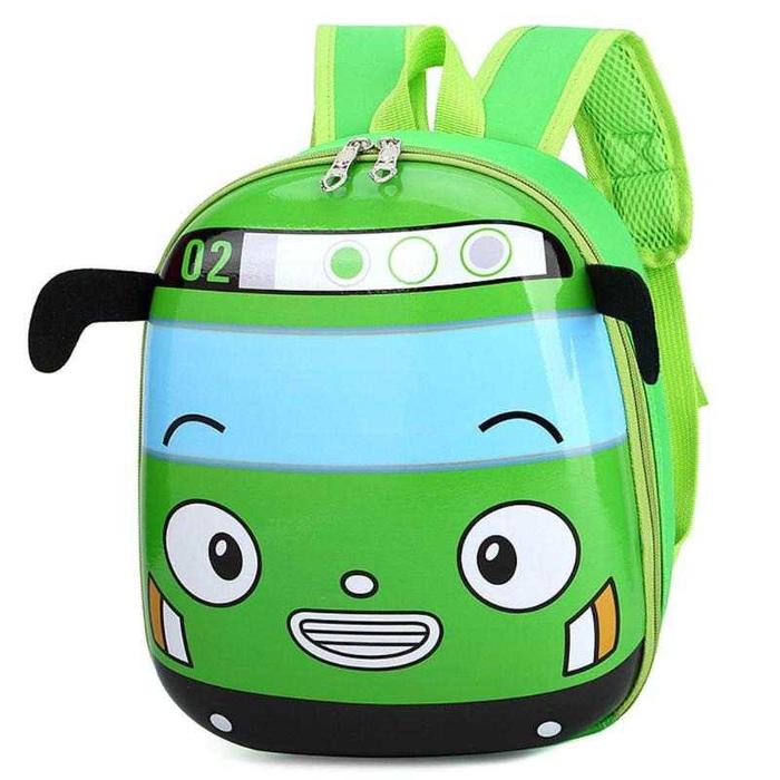 Gambar Tas Ransel Sekolah Anak Bus Tayo Backpack - E-300 - Hijau dari BudgetGadget undefined Tokopedia