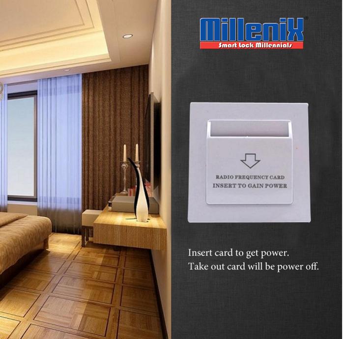 Gambar SAKLAR ENERGY SAVER SWITCH KARTU KUNCI HOTEL MILLENIX dari Millenix Digilock Perkasa undefined Tokopedia