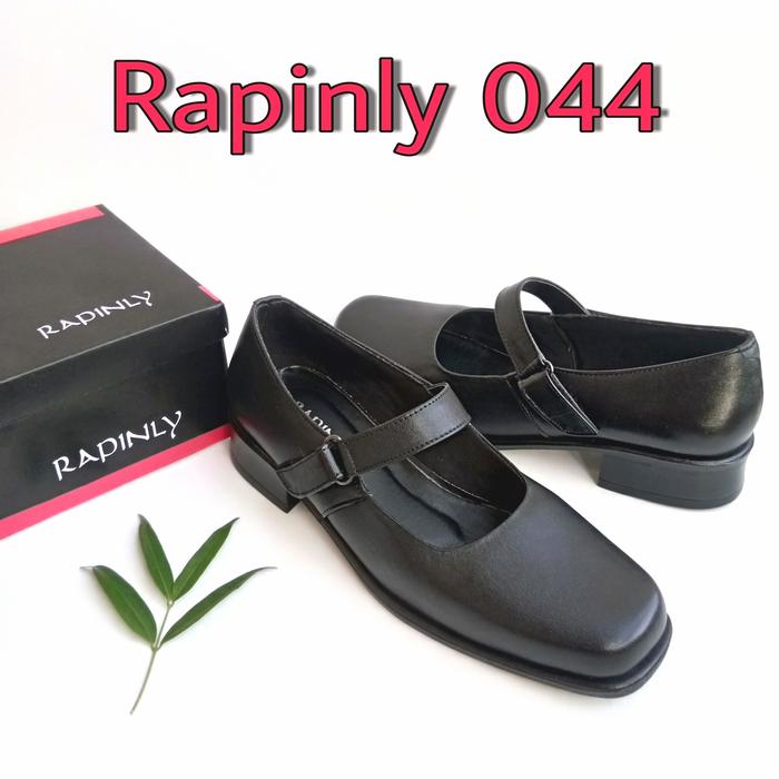 Gambar Sepatu Pantofel Paskibra Wanita Kulit Asli Shoes Kerja Hitam - Hitam, 40 dari Rapinly undefined Tokopedia