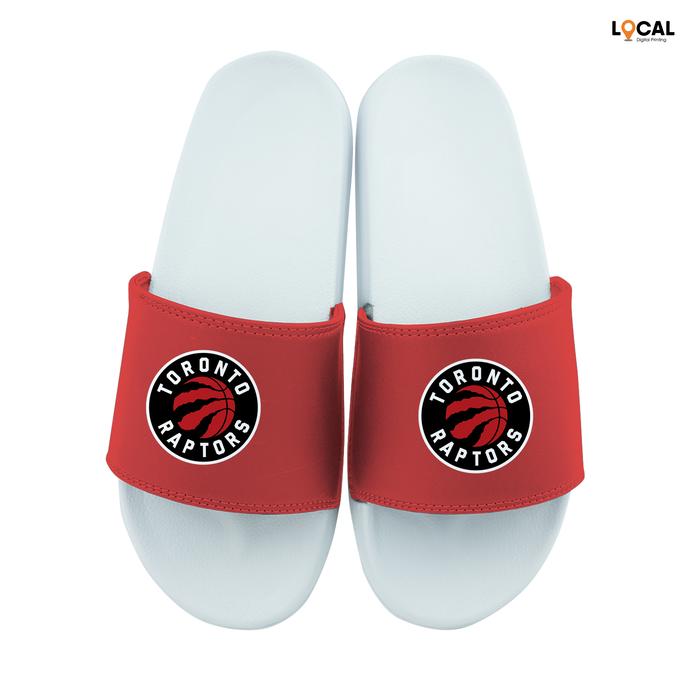 Gambar Sandal Custom Sole Putih Logo NBA Print DTF - Local Print - Putih-Merah 3 dari Localprint undefined Tokopedia