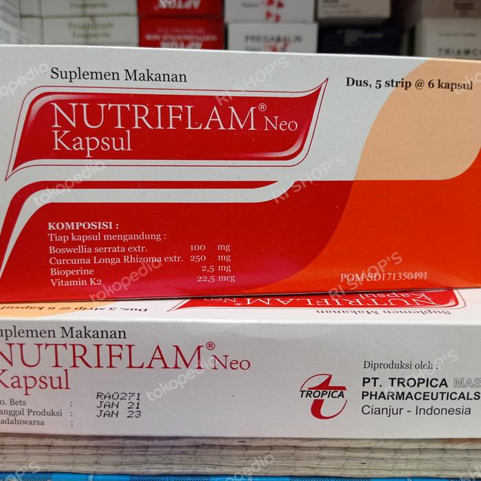 Jual nutriflam neo kapsul box 30 kapsul - Jakarta Timur - RI SHOP&rsquo;S