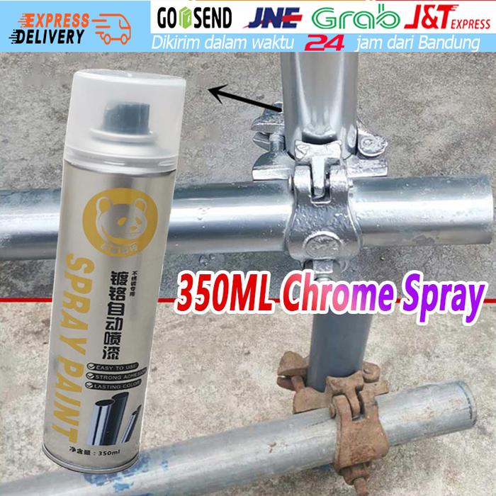 Gambar 350ml Cat Semprot Chrome Automotive Metallic Paint Chrome Cat Semprot dari Soya Global undefined Tokopedia