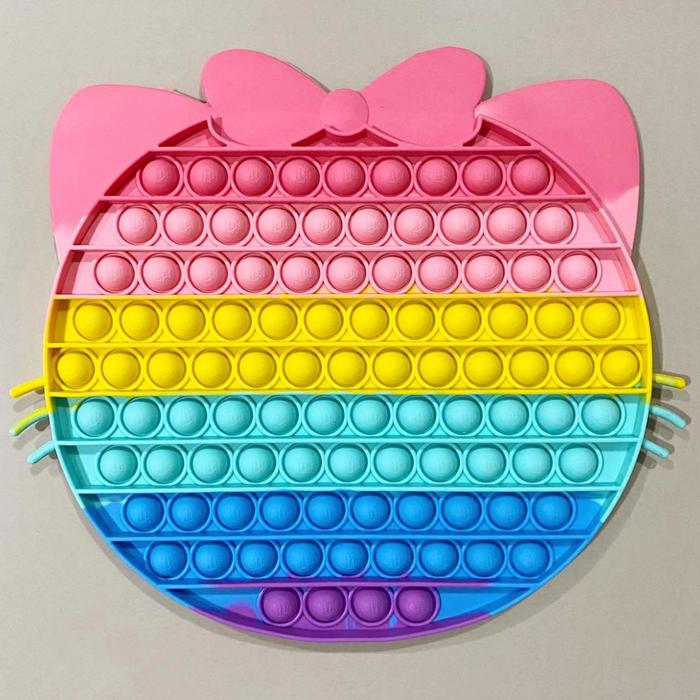 Gambar POP IT PASTEL RAINBOW PREMIUM / popit tiktok bubble viral hadiah 2 - Hello Kitty, Jumbo dari CforClover Slime undefined Tokopedia