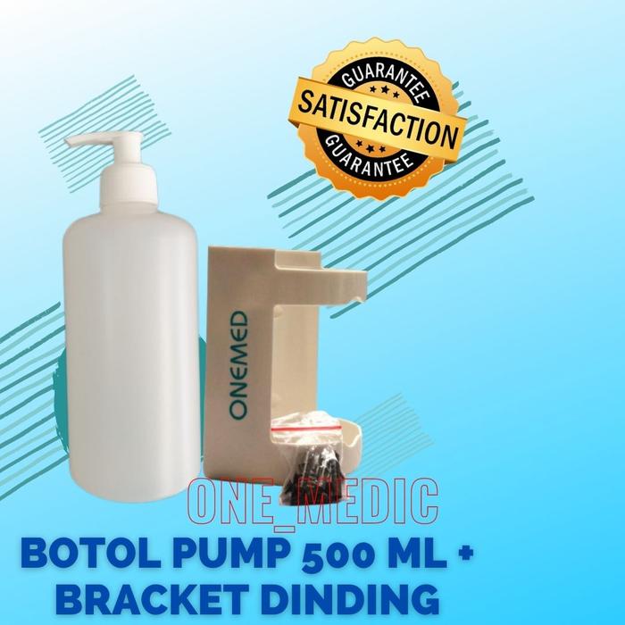 Gambar botol hand sanitizer 500 ml + bracket onemed - PUMP dari One Medic undefined Tokopedia