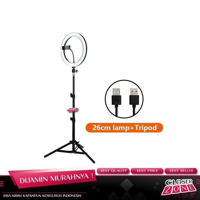 Jual Halo Ring Light LED DSLR Smartphone 120 LED 10 Inch with