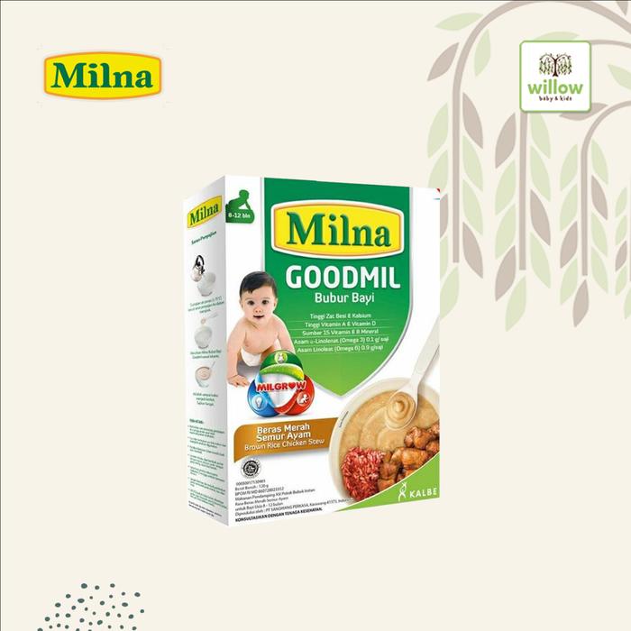 Gambar MILNA GOODMIL BERAS MERAH SEMUR AYAM 120GR BUBUR BAYI dari Willowbabyshop undefined Tokopedia