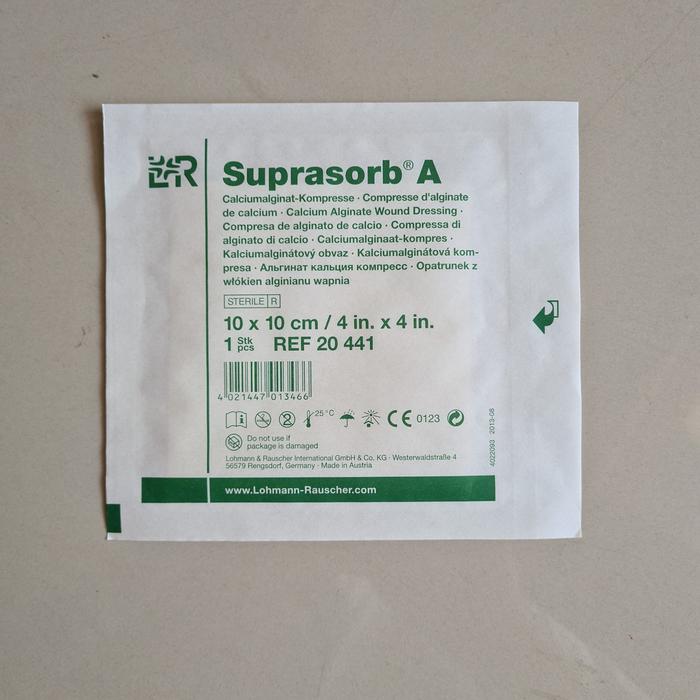 Jual Suprasorb A 10x10 Calsium Alginate / Wound Dressing Luka Diabete