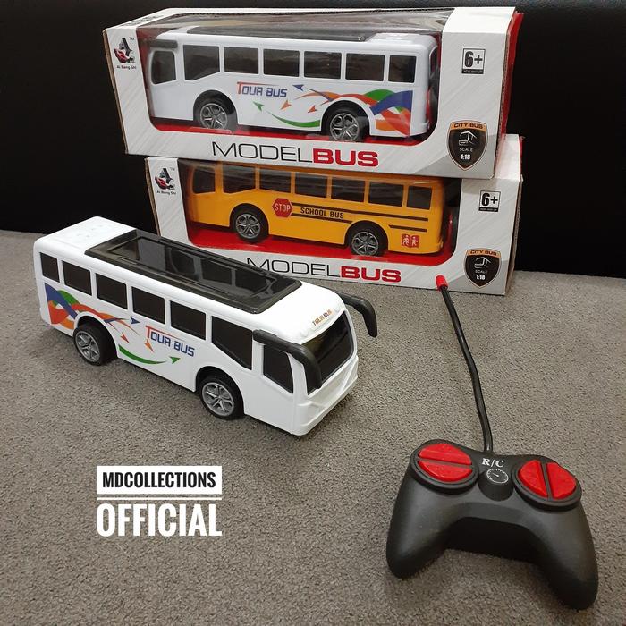 Gambar Mainan Remote Control Bus | Remote Control Bus - Putih dari mdcollectionsofficial undefined Tokopedia