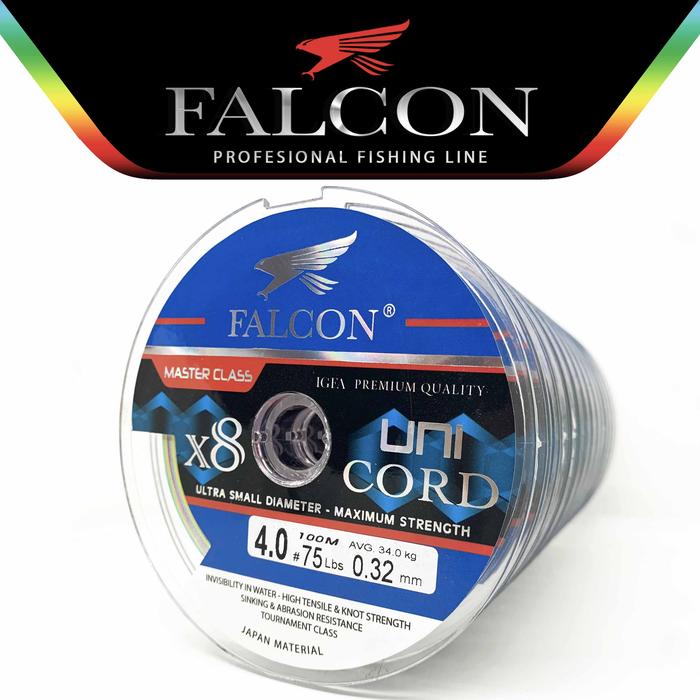 Gambar Senar PE X8 Falcon Uni Cord 100M Connecting - Multi, Pe 0.6 dari Falcon Indonesia_NEW undefined Tokopedia