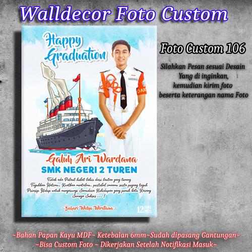 Gambar WallDecor Custom Foto Graduate Ukuran 20x30cm Kode WDCFC10 - Foto Custom 106 dari MC Komputer undefined Tokopedia