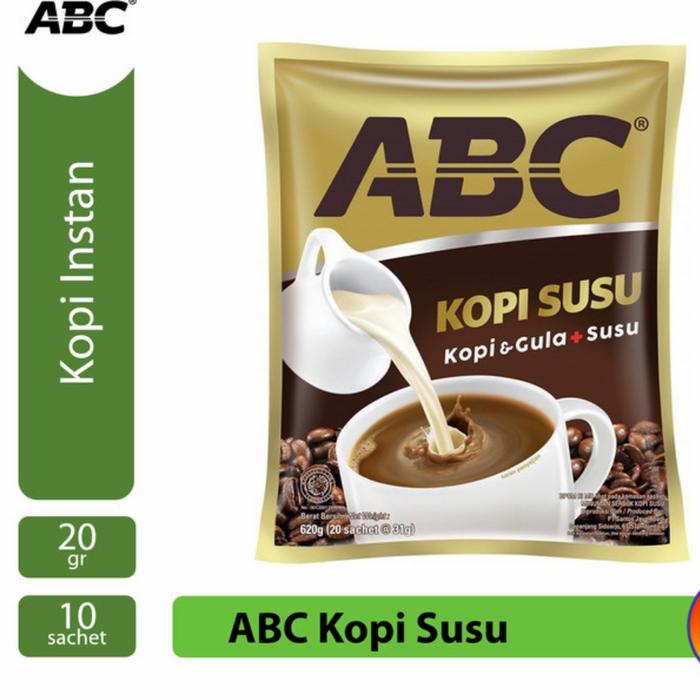 Gambar ABC Kopi Susu Robusta 10 Sachet 31gr Kopi Instan dengan Gula dan Susu SEO Words Coffee Robusta dari Raja 999 undefined Tokopedia