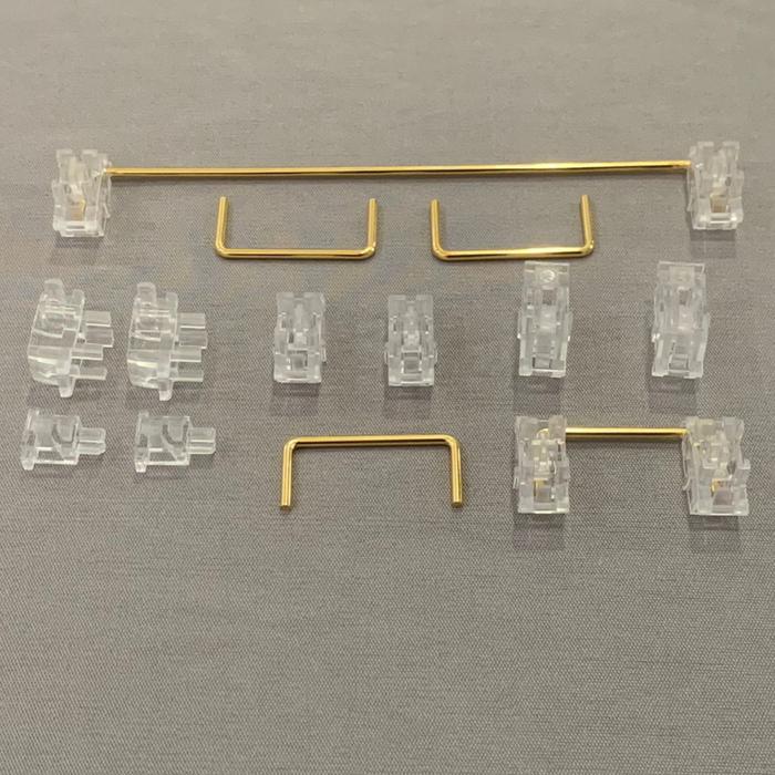 Gambar JWK/Durock Clear Plate Mounted Stabilizers - clear, Stock dari Keeb Mechanical Keyboard undefined Tokopedia