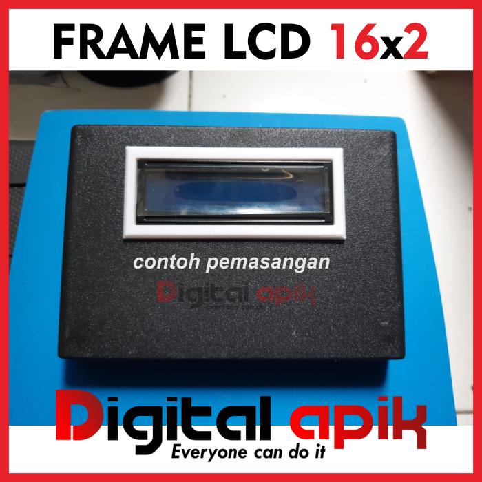 Gambar Frame Casing LCD 16x2 Bezel Case Dudukan BOX Panel 16 x 2 i2c Arduino - Hitam dari Digital apik undefined Tokopedia