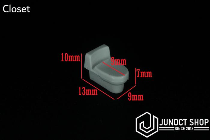 Gambar Asesoris Maket Kamar Mandi Wastafel Bath Tube Closet 1:64~1:87 03 - Closet dari Junoct Shop undefined Tokopedia