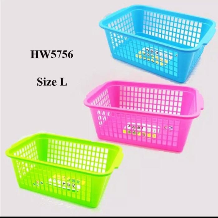 Gambar (1pcs) KERANJANG SERBAGUNA POKKA L- 5756 - Biru dari Larisperabotan undefined Tokopedia