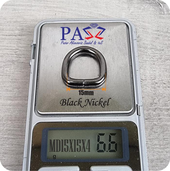 Gambar Ring D 15mm murah / Ring tas/ Aksesoris tas - Black Nickel dari Pass Bandung undefined Tokopedia