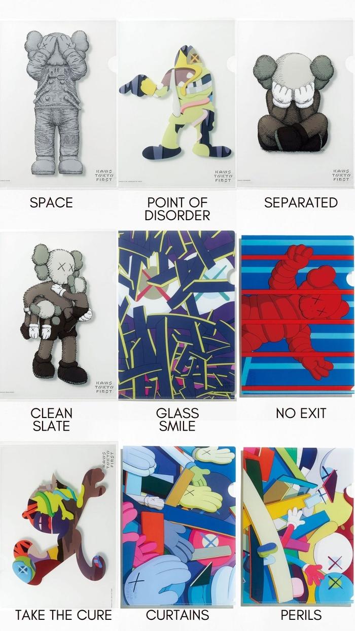 KAWS TOKYO FIRST Plastic folder クリアファイル KAWS TOKYO FIRST Plastic folder クリアファイル KAWS TOKYO