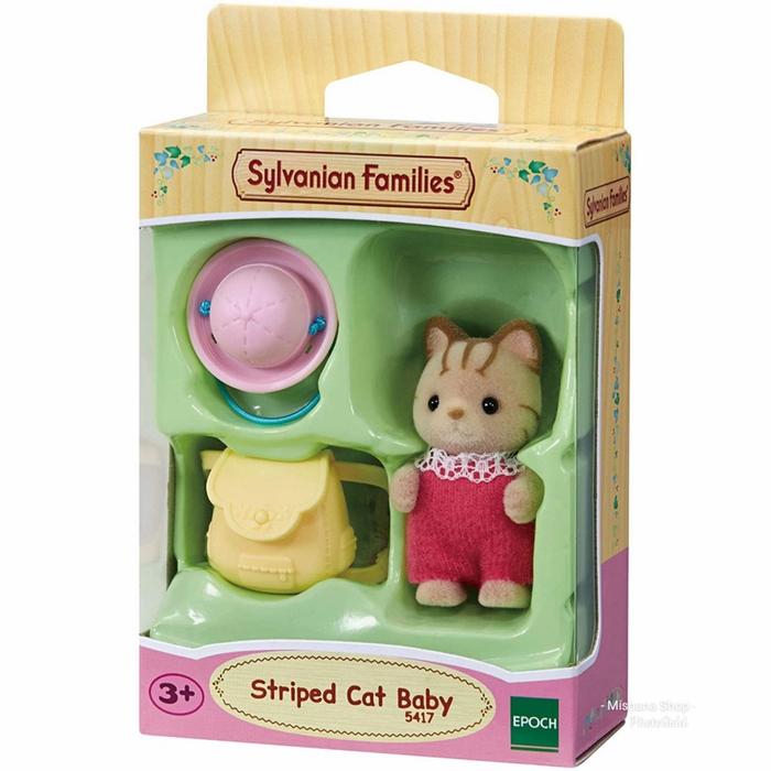 Gambar Boneka Sylvanian Families Silk Hedge Choco Milk Cottontail Stripe Baby - Striped Cat dari Mishana Shop undefined Tokopedia