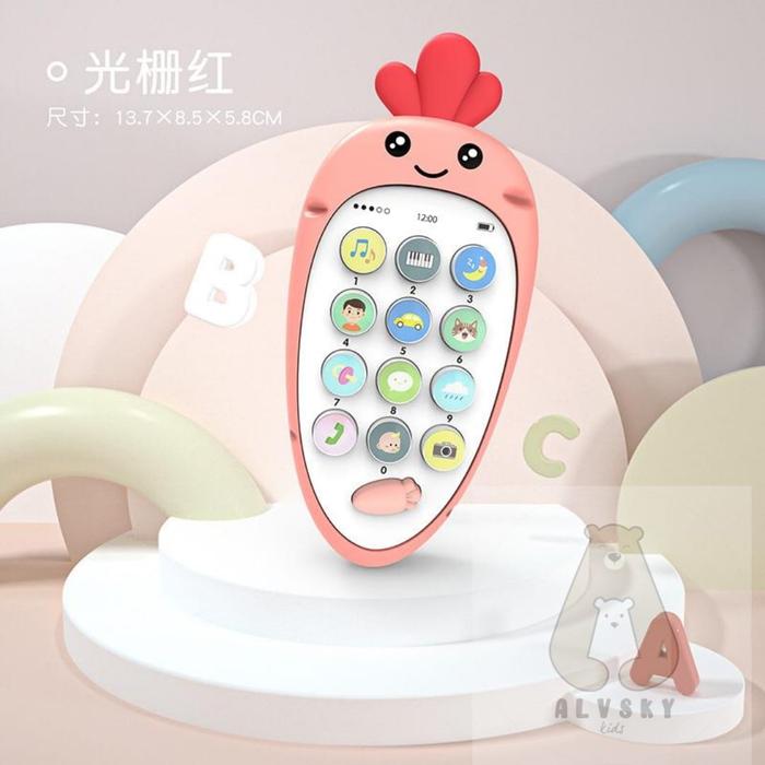 Gambar MAINAN EDUKASI MUSIK ANAK BAYI TELEPON HANDPHONE HP PHONE - Merah Muda dari ALVSKY undefined Tokopedia