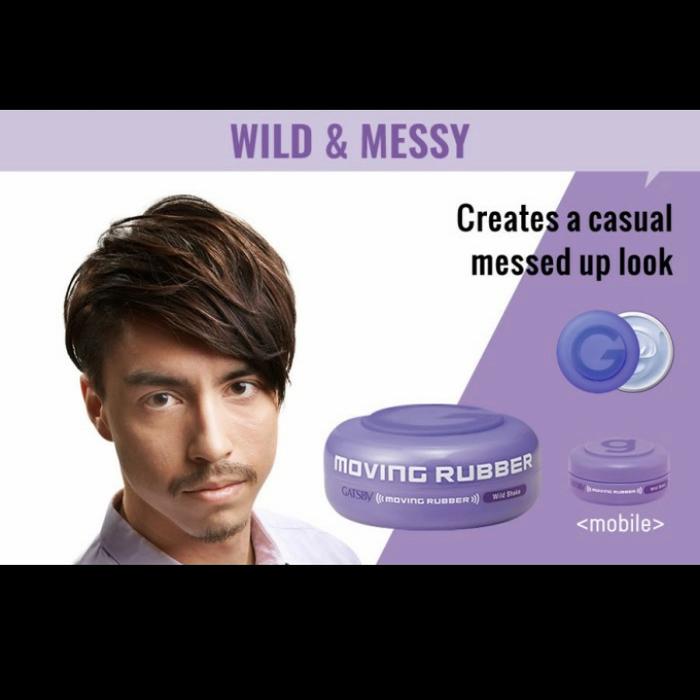 Gambar GATSBY Moving Rubber 80 gr- Spiky edge- grunge mat-Whild shake-pomade - Merah Muda dari fera olshop2023 undefined 5 Tokopedia