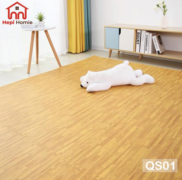 Gambar 30X30X1CM PUZZLE ALAS LANTAI EVA MAT WOOD KARPET MATRAS EVAMAT KAYU - QS01 dari HepiHomie undefined Tokopedia