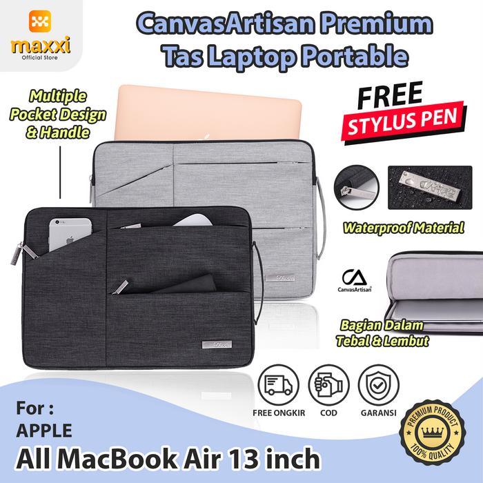 MacBook Air 13 M1 Retina Tas Sleeve Pouch Soft Case Laptop Bag Jinjing  Abu Muda