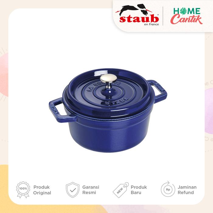 Gambar Staub Cast Iron Cocotte Round 20 cm - Dark Blue dari Home Cantik undefined Tokopedia