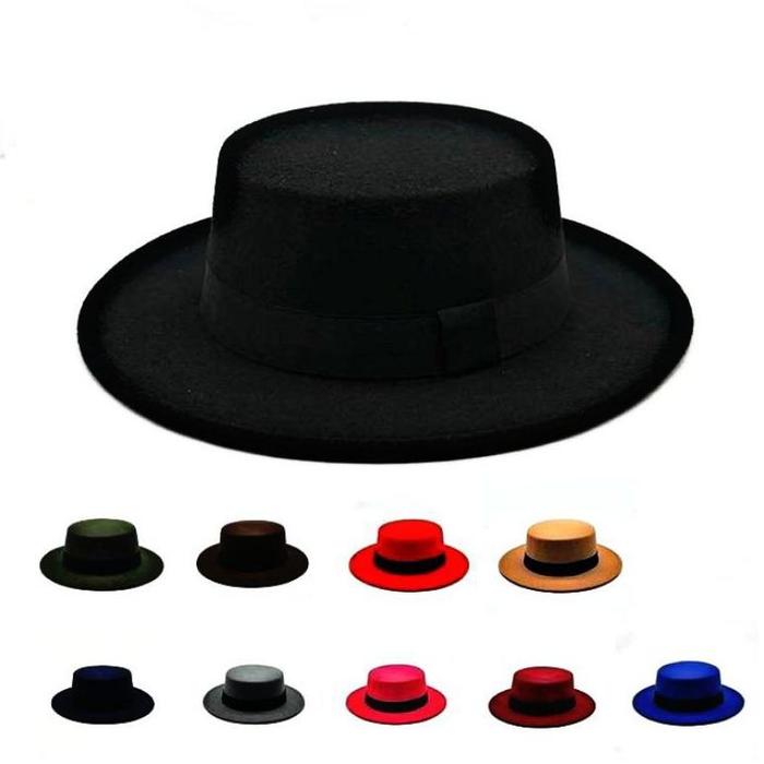 Topi Fedora pie hat flat Caramel, Allsize dewasa di Bimmo'shop Tokopedia