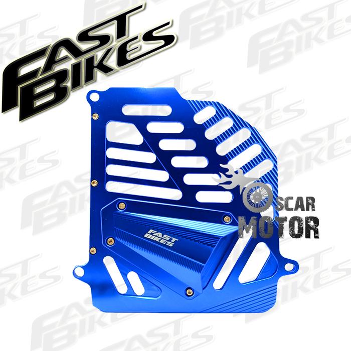 Gambar COVER RADIATOR NMAX FULL CNC TUTUP RADIATOR NMAX YAMAHA FAST BIKES - Biru dari oscar motor undefined Tokopedia