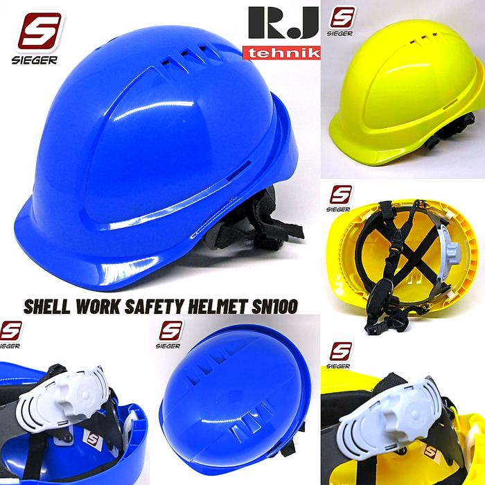 Gambar Sieger SN100 Helm Safety Helmet Shell Work Helem Sepeda dan Proyek dari Rejeki Jaya Tehnik undefined Tokopedia