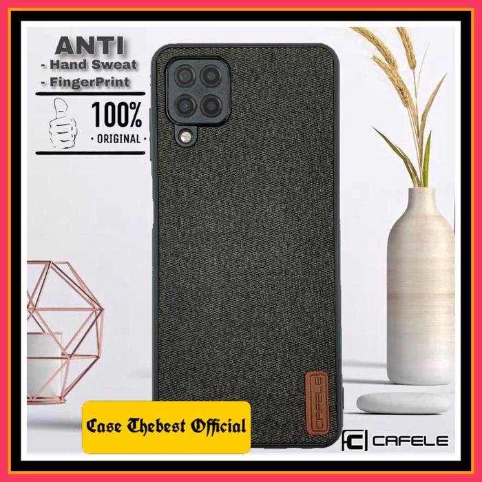 Gambar SAMSUNG GALAXY A12 A125 DENIM CAFELE ORIGINAL HARD CASE FABRIC COVER - Hitam dari Case Thebest undefined Tokopedia