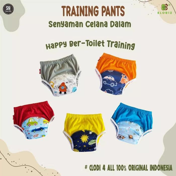 Gambar Klodiz XXL ( 17-20 kg ) Training Pants - Celana Toilet Training - Baby Boy dari babyclodistore undefined Tokopedia