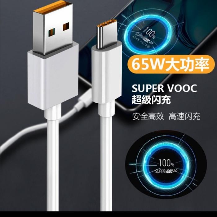 Gambar Kabel Data Charger Oppo Type C 65 Watt 6A Flash Charge VOOC Original dari EXCELLENT ACCECORIES undefined Tokopedia