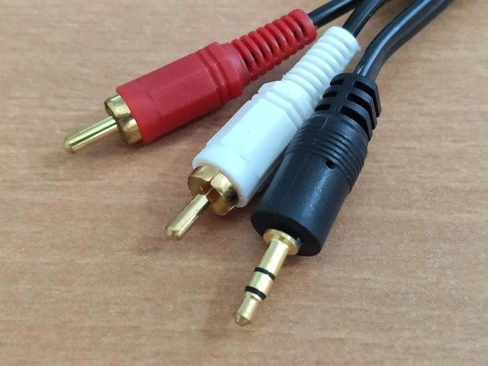 Gambar Kabel 1 Mini Audio Male 3,5mm to 2 Jack Rca 1,5m 1,5 m 150cm 150 cm - Jack I dari Multi Store 12 undefined Tokopedia