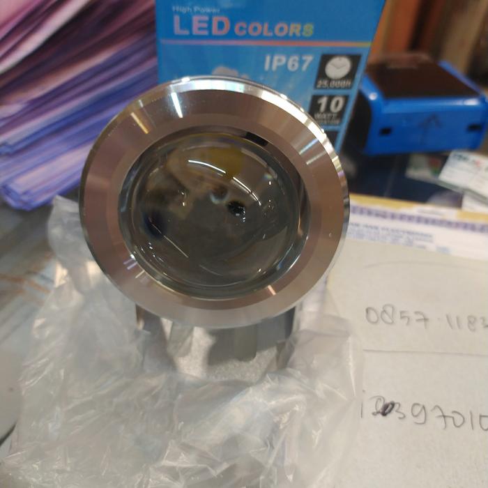 Gambar Lampu led Kolam renang 10w 10 watt 12v DC - Putih dari Bagja Listrik undefined Tokopedia