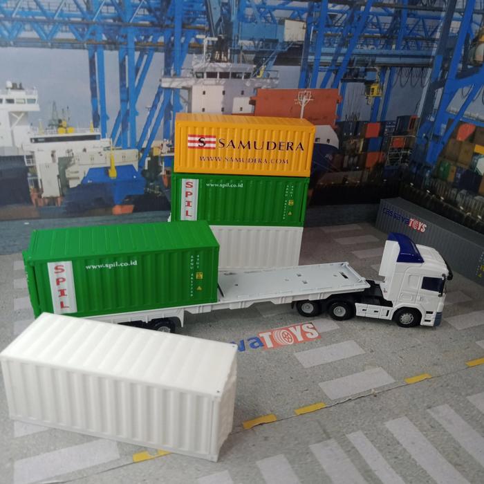 Gambar Diecast Custom container scala 43 20 feet - Putih dari cassavatoys undefined Tokopedia
